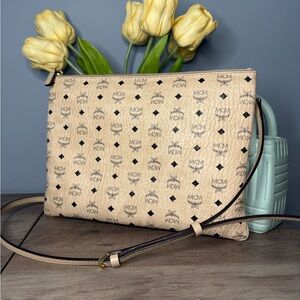 MCM Visetos Crossbody/ Clutch Bag